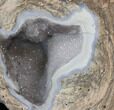 Crystal Filled Dugway Geode (Polished Half) #38859-2